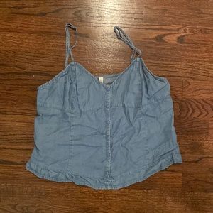 Denim crop top